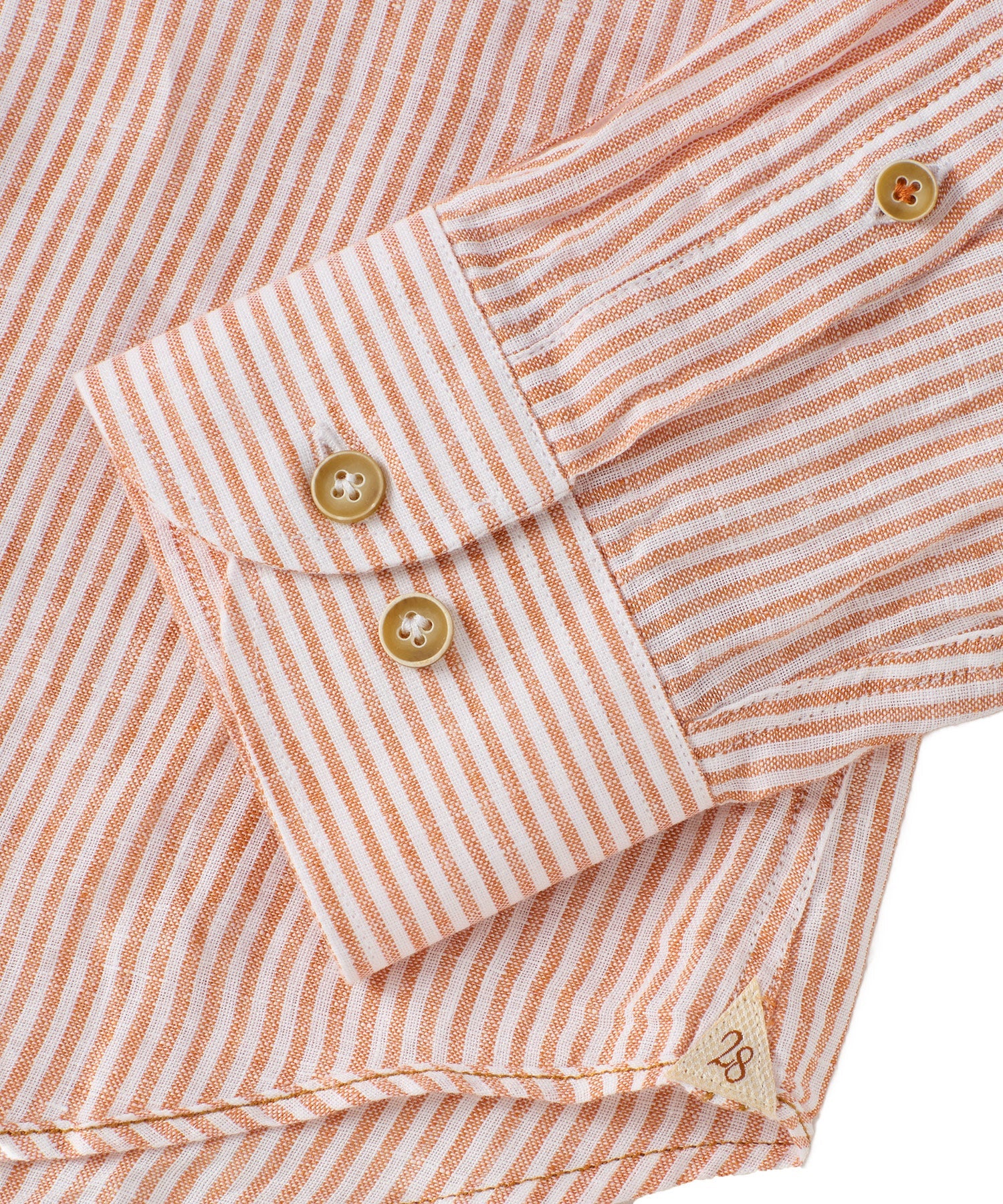 Italian Striped Linen Long Sleeve Sport Shirt in Choice of Colors by Borgo28