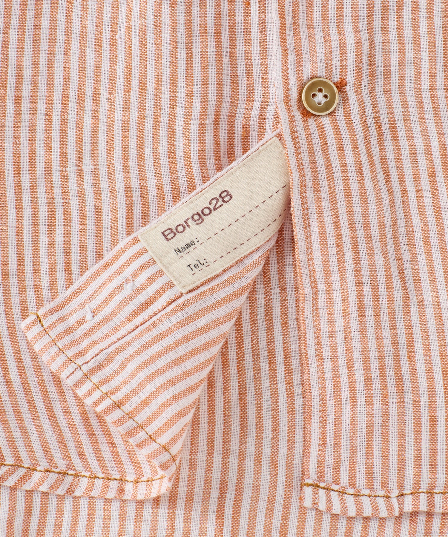 Italian Striped Linen Long Sleeve Sport Shirt in Choice of Colors by Borgo28