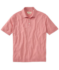 Classic Italian Fine-Gauge Organic Cotton Polo Sweater in Choice of Colors by Borgo28