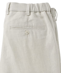 Linen Chambray Twill Drawstring Pants in Choice of Colors (Arona Modern Fit) by Ballin