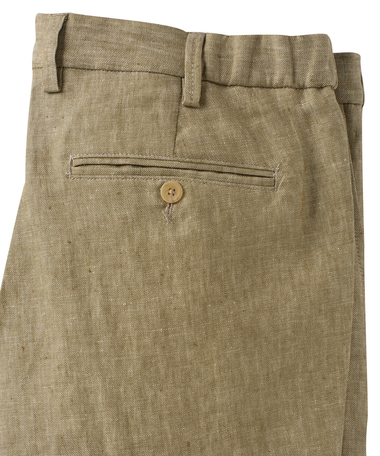 Linen Chambray Twill Drawstring Pants in Choice of Colors (Arona Modern Fit) by Ballin