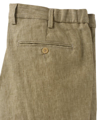 Linen Chambray Twill Drawstring Pants in Choice of Colors (Arona Modern Fit) by Ballin