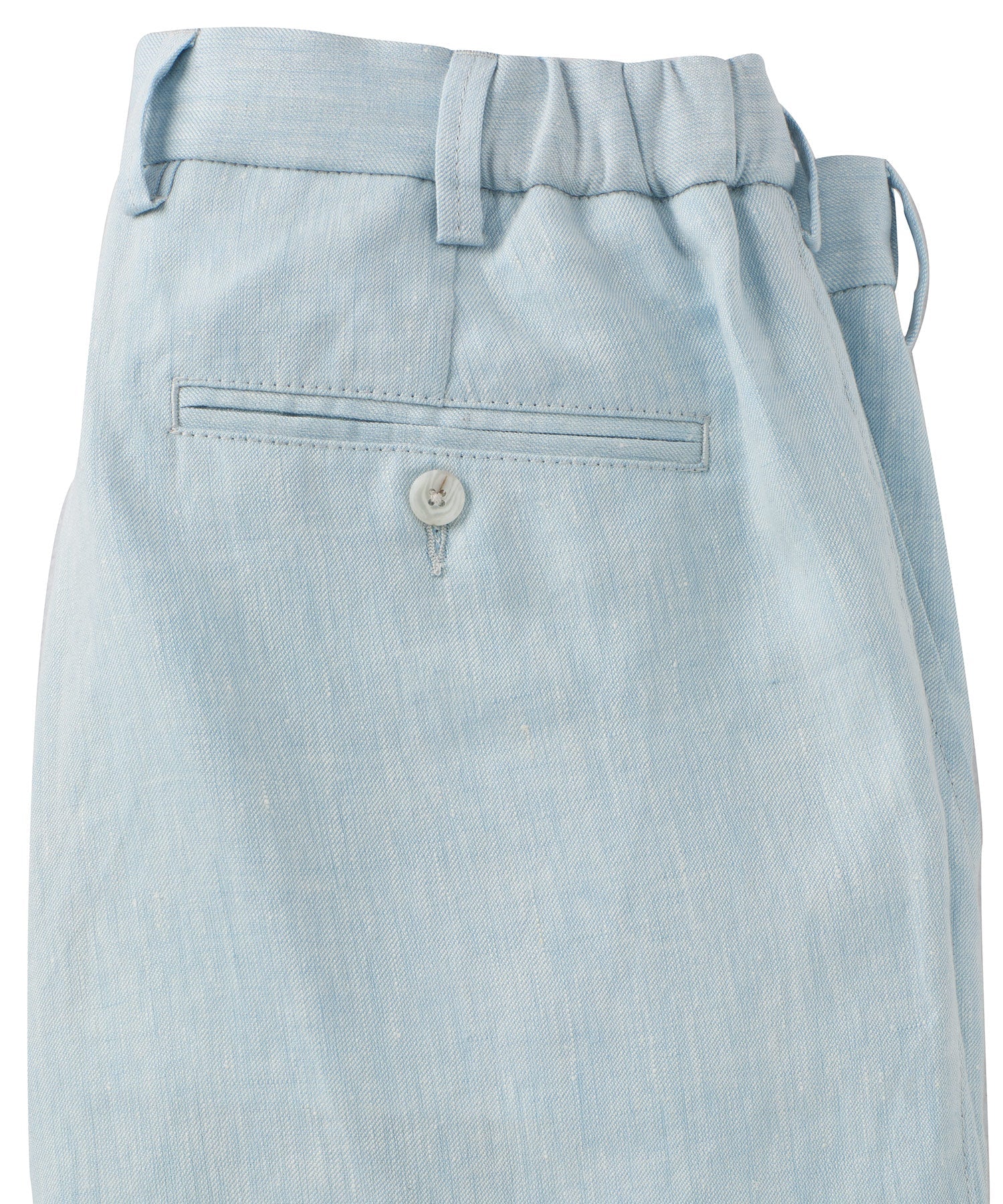 Linen Chambray Twill Drawstring Pants in Choice of Colors (Arona Modern Fit) by Ballin