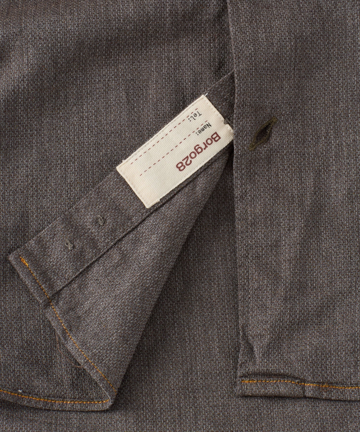 Italian Mélange Birdseye Long Sleeve Sport Shirt in Choice of Colors by Borgo28