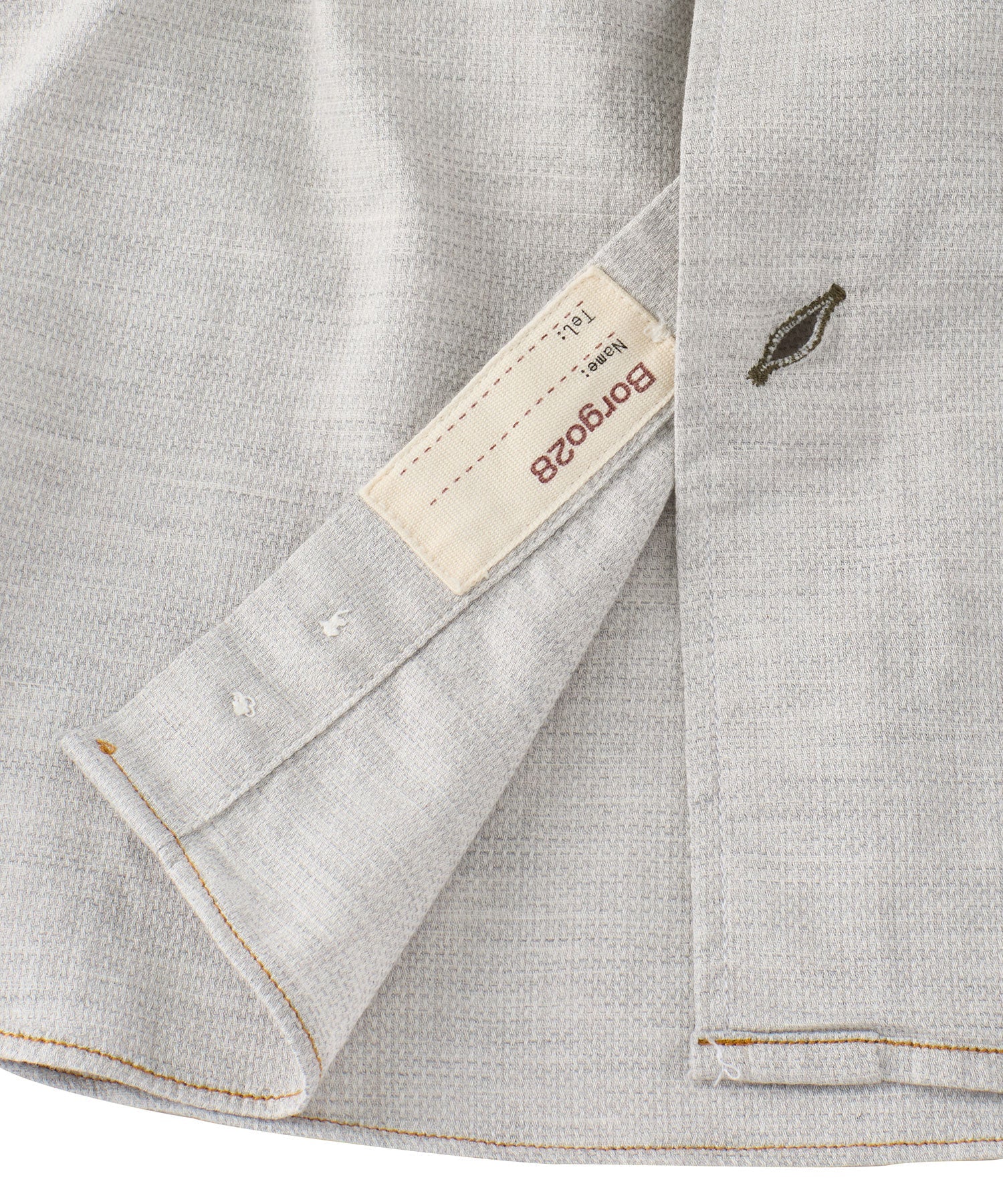 Italian Mélange Birdseye Long Sleeve Sport Shirt in Choice of Colors by Borgo28