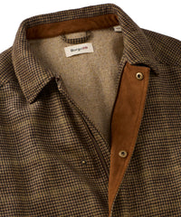 Wool-Blend Utility Jacket in Brown Glencheck by Borgo28