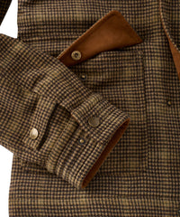 Wool-Blend Utility Jacket in Brown Glencheck by Borgo28