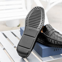 Monza Ostrich Quill Driver in Black by Zelli Italia