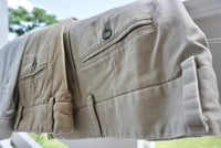 Washed Khaki Pant in Khaki, Size 34 (Oak Double Reverse Pleat) by Charleston Khakis