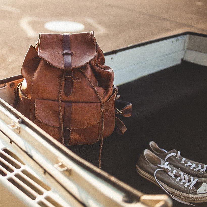 Rainier Leather Backpack in Tan by Will Leather Goods