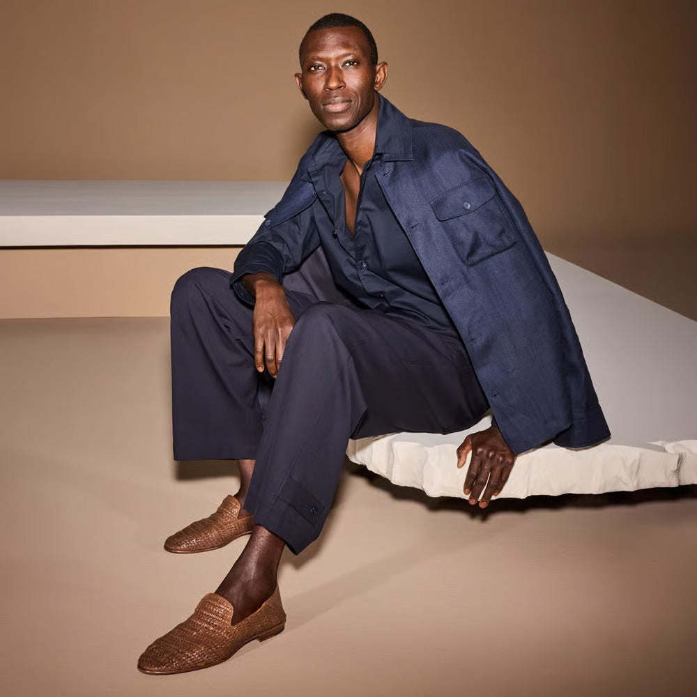 Portofino Slip-on Loafer in Chili Woven Leather by Allen Edmonds