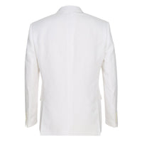 Linen Blend 2-Button SLIM FIT Suit in White (Short, Regular, and Long Available) by Alessandro Vitello X Renoir