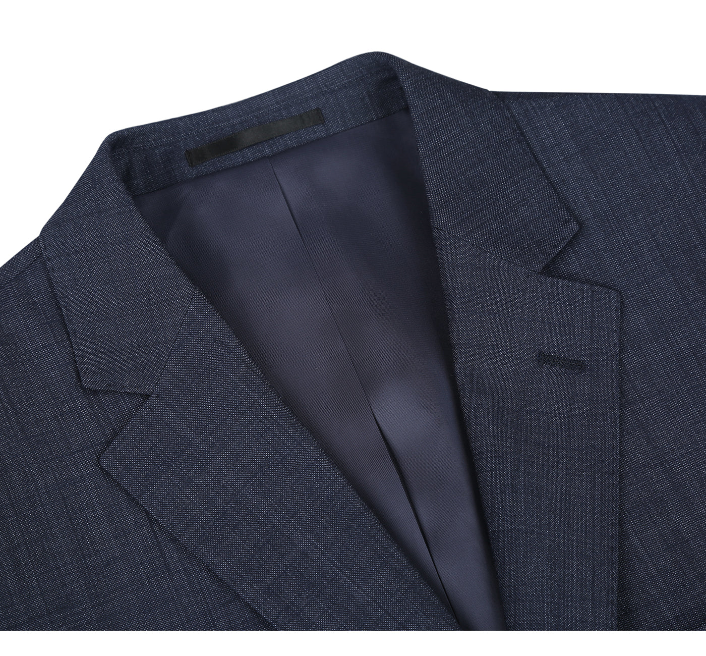 Navy Micro Birdseye Stretch Wool 2-Button CLASSIC FIT Suit (Short, Regular, and Long Available) by Renoir