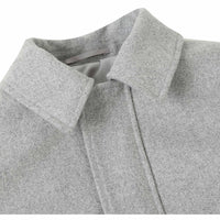 Wool Blend SLIM FIT Short Overcoat in Grey (Regular, Short, & Long Lengths) by English Laundry
