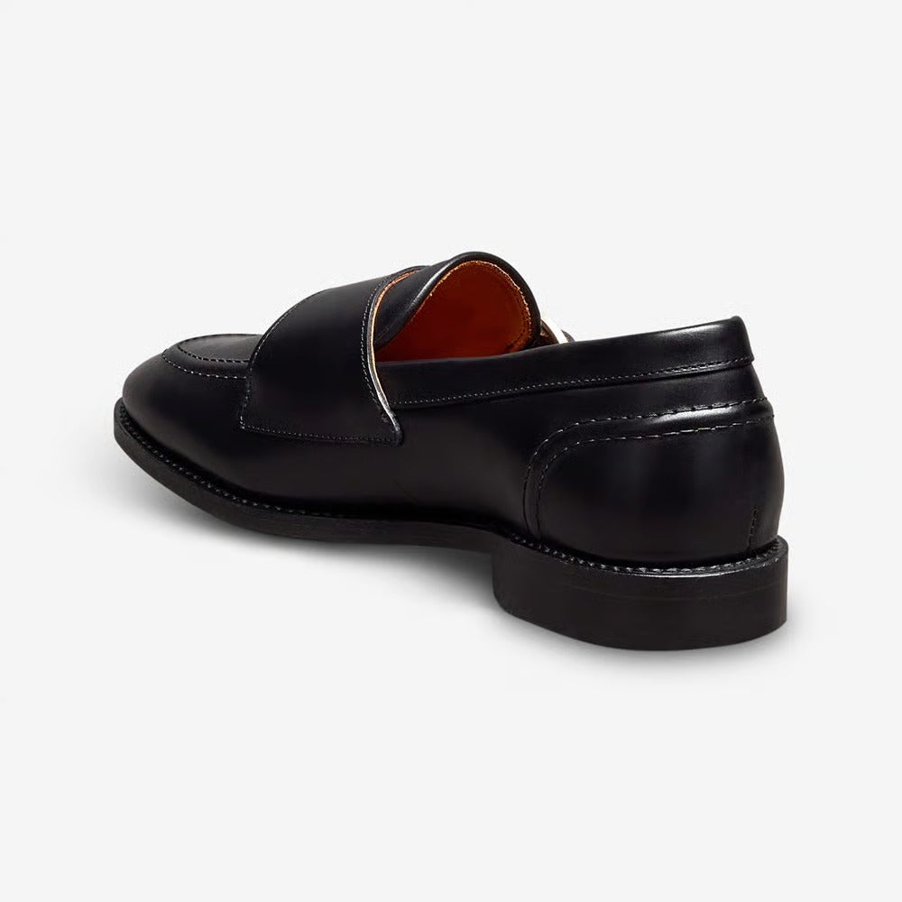 Randolph Monk Strap Dress Shoe in Black Leather by Allen Edmonds