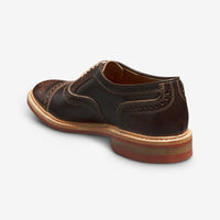 Strandmok Cap-Toe Oxford with Dainite Rubber Sole in Brown Saddle Leather by Allen Edmonds