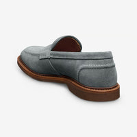 Randolph Verse Penny Loafer in Steel Blue Suede by Allen Edmonds