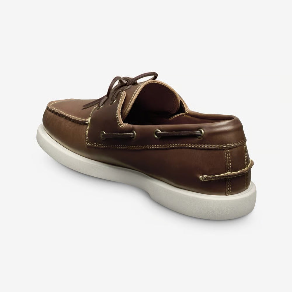 Panama Boat Shoe in Natural Brown Weatherproof Horween Chromexcel Leather by Allen Edmonds