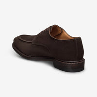 Rivington Apron-Toe Derby Dress Shoe in Bitter Chocolate Suede by Allen Edmonds