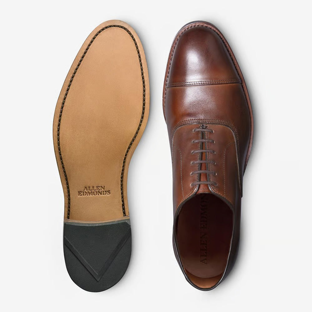 Park Avenue Cap-Toe Oxford Dress Shoe in Chili Leather by Allen Edmonds