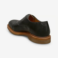 Park Avenue Verse Cap-Toe Oxford Dress Shoe in Black Leather with Brown Sole by Allen Edmonds
