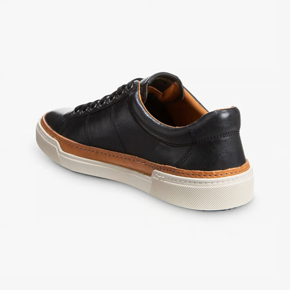 Porter City Derby Lace-Up Sneaker in Black Leather by Allen Edmonds