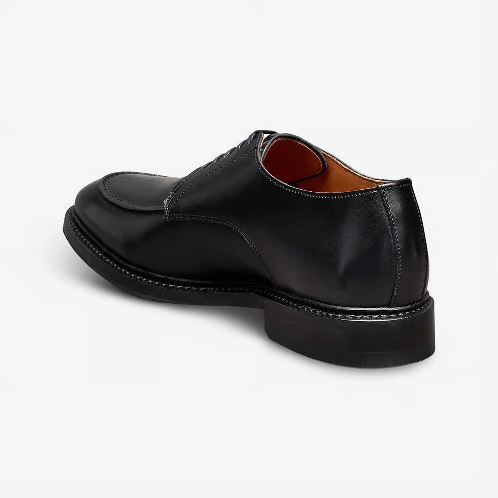 Rivington Apron-Toe Derby Dress Shoe in Black Leather by Allen Edmonds