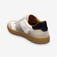 Ludlow Slip-On Stretch-Lace Sneaker in Dove Grey Suede by Allen Edmonds