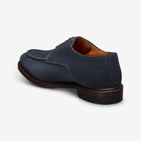 Rivington Apron-Toe Derby Dress Shoe in Navy Suede by Allen Edmonds