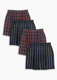 'Ramsey' and 'Travis' Tartan Poplin Full Make Cotton Boxer Shorts, Sizes 32/34 (4 Pack) by Batton