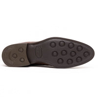 Marco Ostrich Quill Chukka Boot in Brown by Zelli Italia