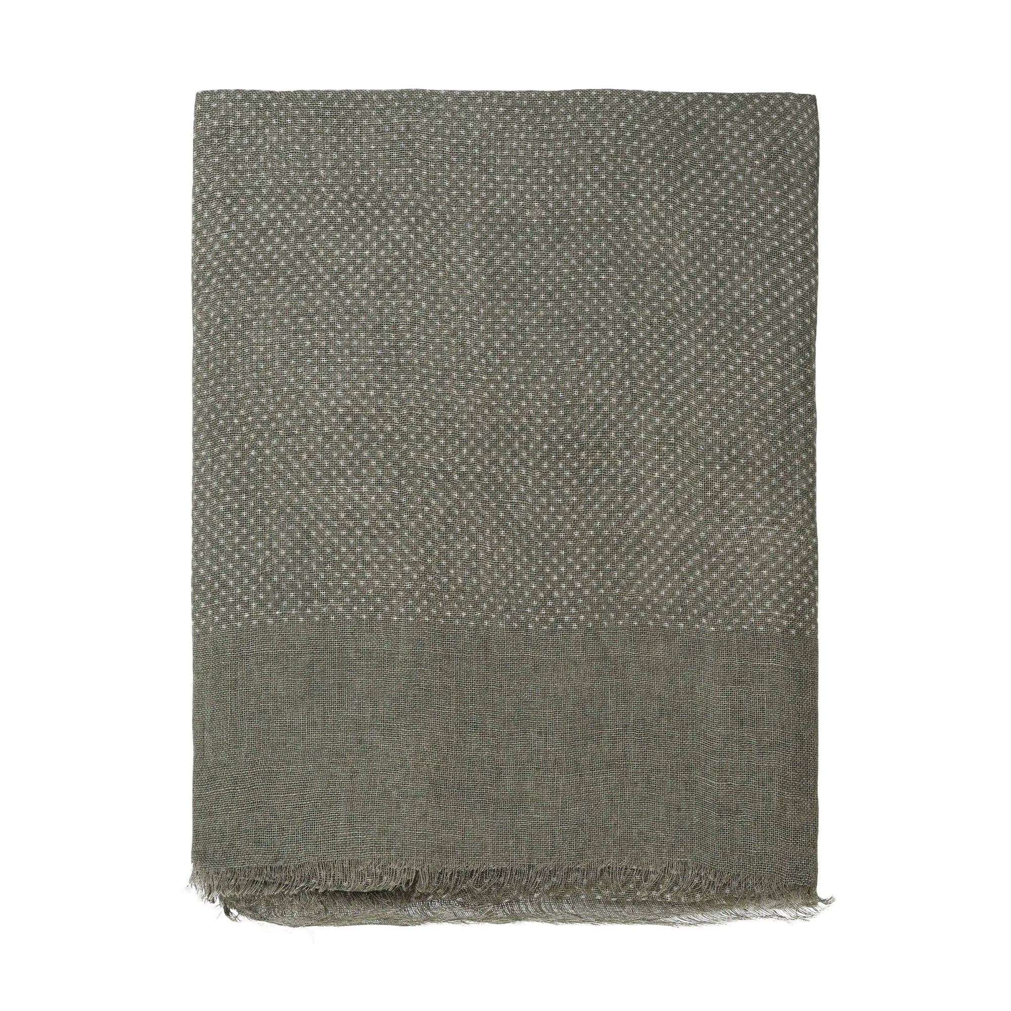 Jacquard Woven Linen Scarf with Pindot Pattern in Choice of Colors by House of Amanda Christensen