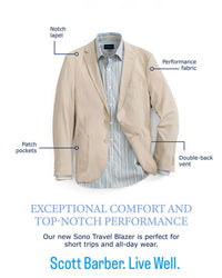 Sono Deconstructed Knit Travel Blazer by Scott Barber