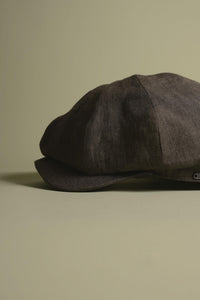 Newsboy Classic Cap in Belgian Colorful Linen (Choice of Colors) by Wigens