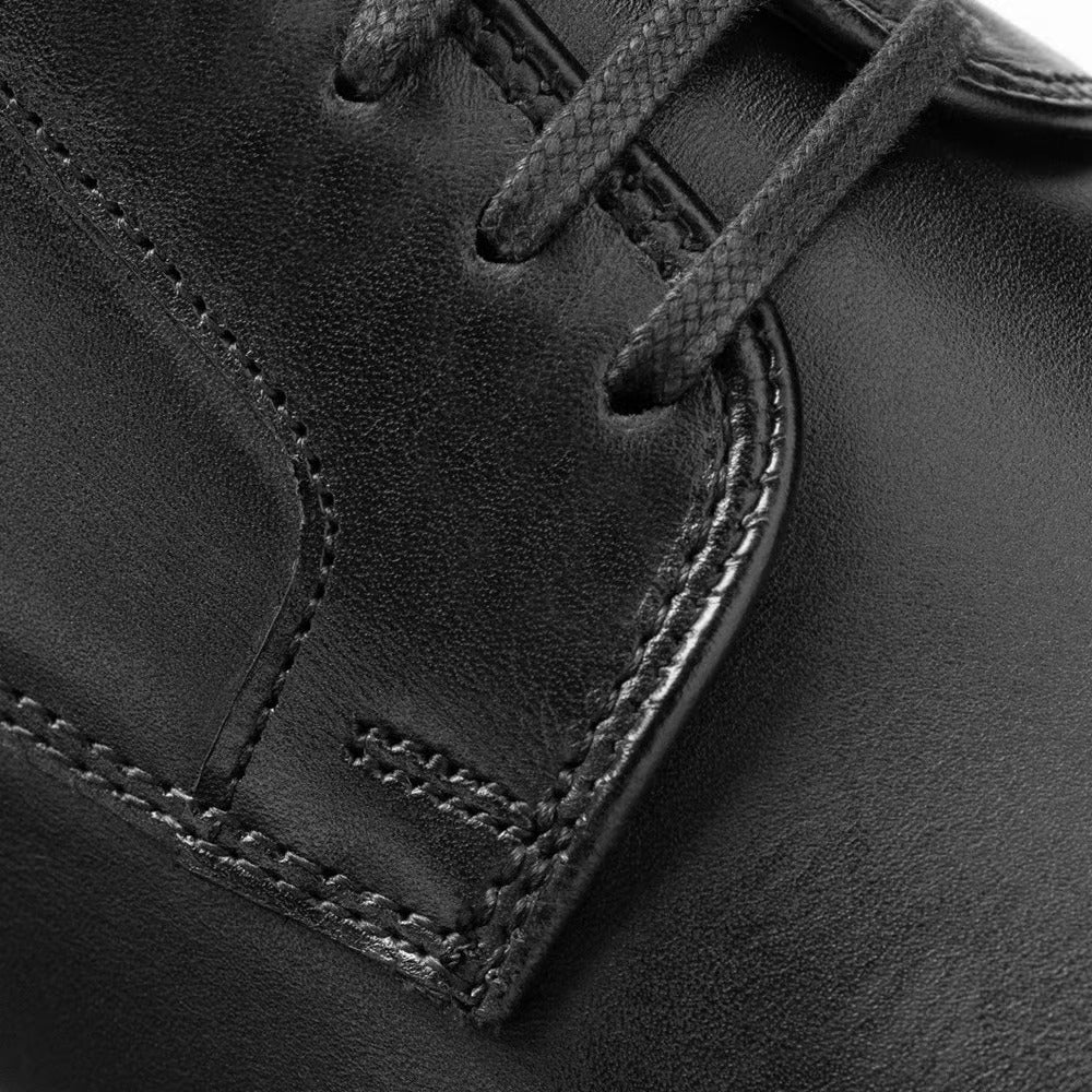 Walker Verse Plain-Toe Derby Dress Shoe in Black Leather by Allen Edmonds