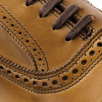 Strand Verse Cap-Toe Oxford Dress Shoe with Perf Detailing in Walnut Leather by Allen Edmonds
