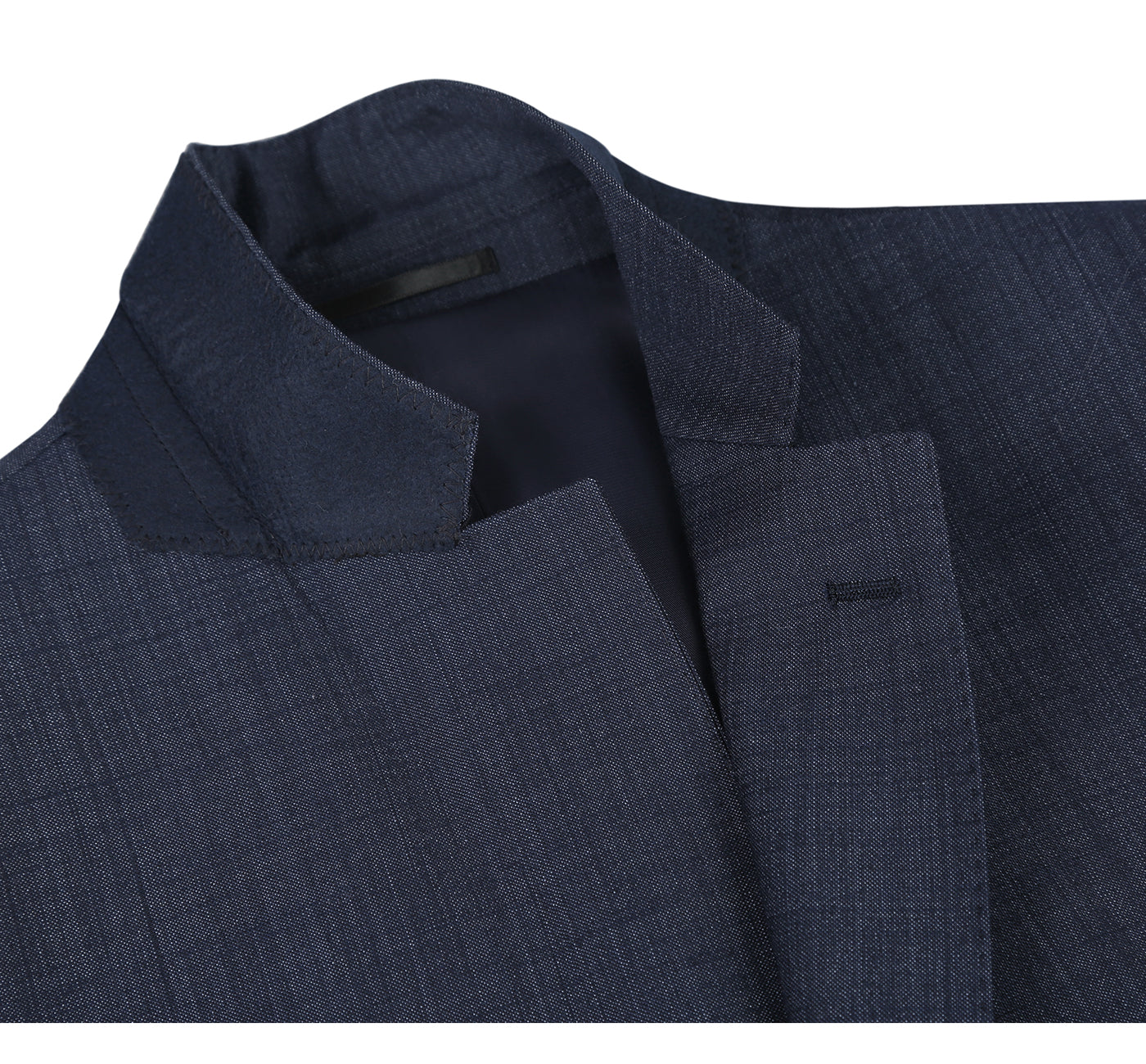 Navy Micro Birdseye Stretch Wool 2-Button CLASSIC FIT Suit (Short, Regular, and Long Available) by Renoir