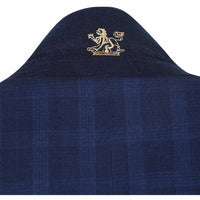 Stretch Performance Single Breasted SLIM FIT Suit in Navy Check (Short, Regular, and Long Available) by English Laundry