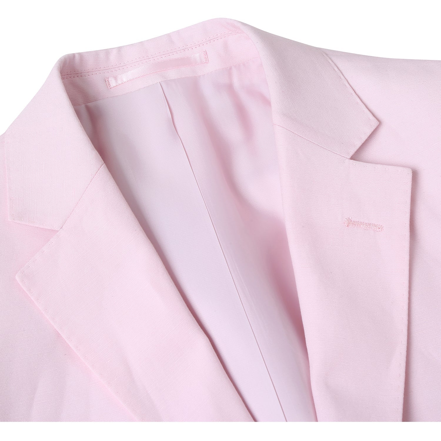 Linen Blend 2-Button SLIM FIT Suit in Pale Pink (Short, Regular, and Long Available) by Alessandro Vitello X Renoir