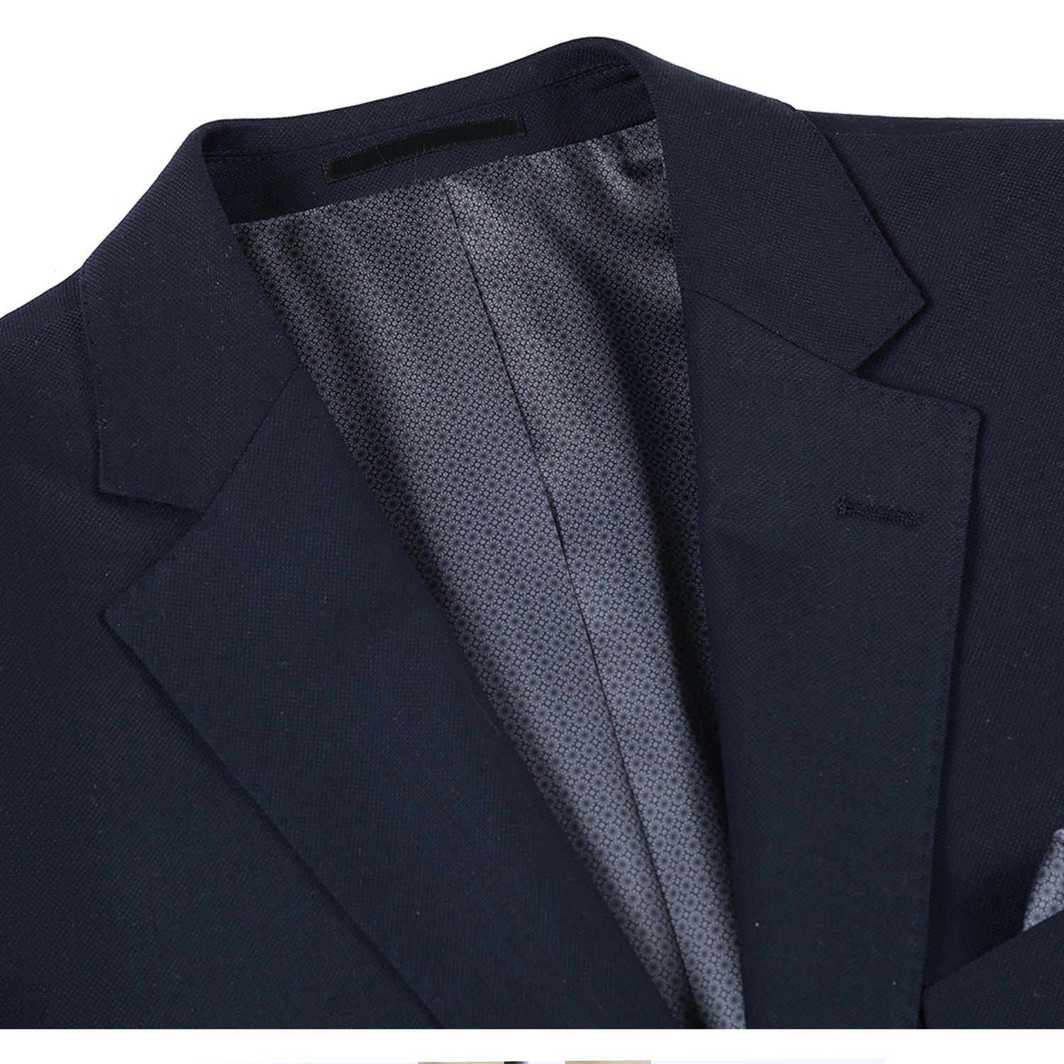 Super 140s Wool Single Breasted CLASSIC FIT Blazer in Midnight Navy (Short, Regular, and Long Available) by Renoir