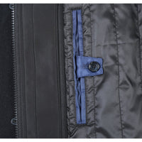 Wool Blend SLIM FIT Short Overcoat with Zip-Out Lining in Black (Regular, Short, & Long Lengths) by English Laundry