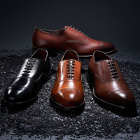 Fifth Avenue Cap-Toe Oxford Dress Shoe in Chili Leather by Allen Edmonds