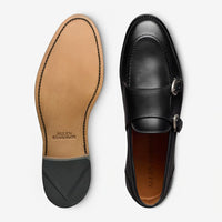 Randolph Monk Strap Dress Shoe in Black Leather by Allen Edmonds