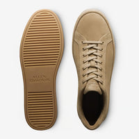 Barnes Lace-Up Sneaker in Bone Suede by Allen Edmonds