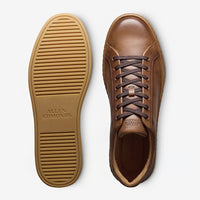 Barnes Lace-Up Sneaker in Coffee Brown Leather by Allen Edmonds
