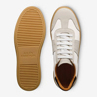 Ludlow Slip-On Stretch-Lace Sneaker in Dove Grey Suede by Allen Edmonds