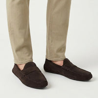 Apex Driving Loafer in Bitter Chocolate Suede by Allen Edmonds