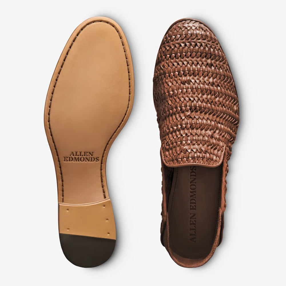 Portofino Slip-on Loafer in Chili Woven Leather by Allen Edmonds