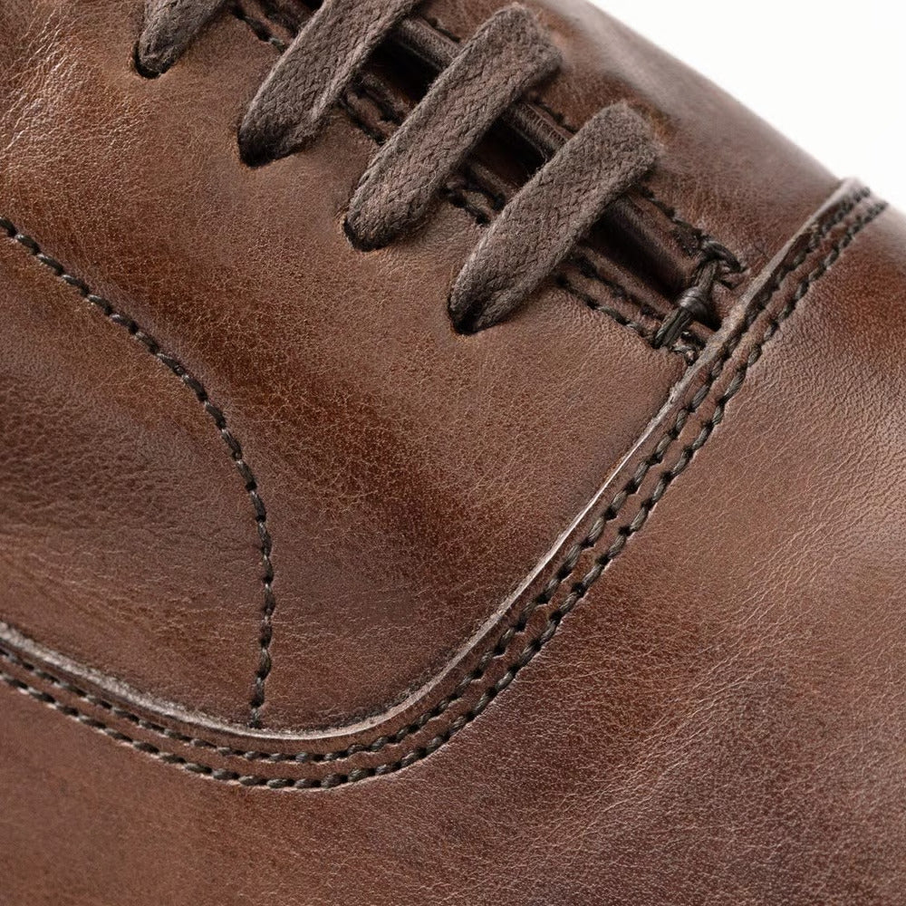 Park Avenue Verse Cap-Toe Oxford Dress Shoe in Chili Leather by Allen Edmonds