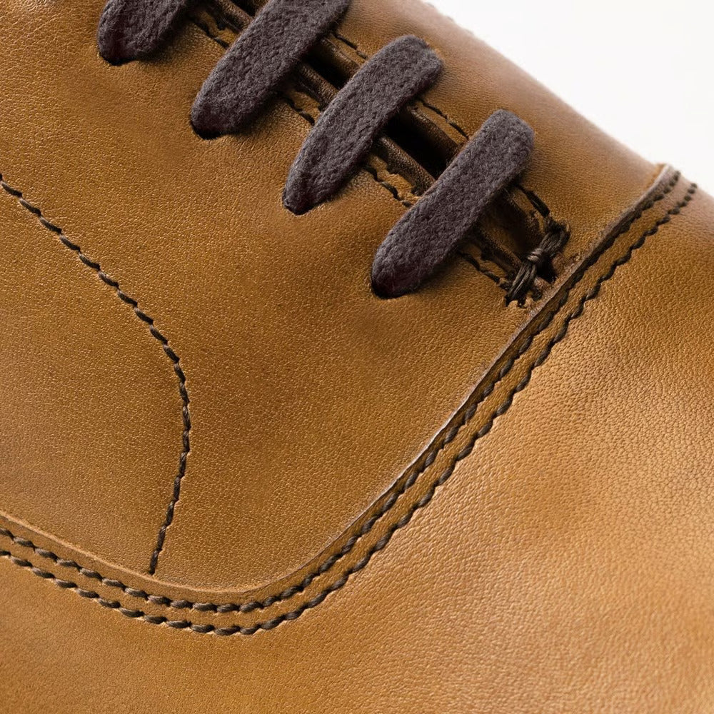 Park Avenue Verse Cap-Toe Oxford Dress Shoe in Walnut Leather by Allen Edmonds